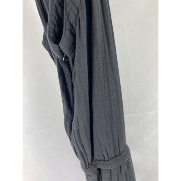 Cloth & Stone Grey Gauze Halter Hight Neck Jumpsuit Size Medium - Picture 7 of 8